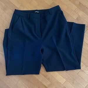 Editor Straight Super High Rise Pants - Navy